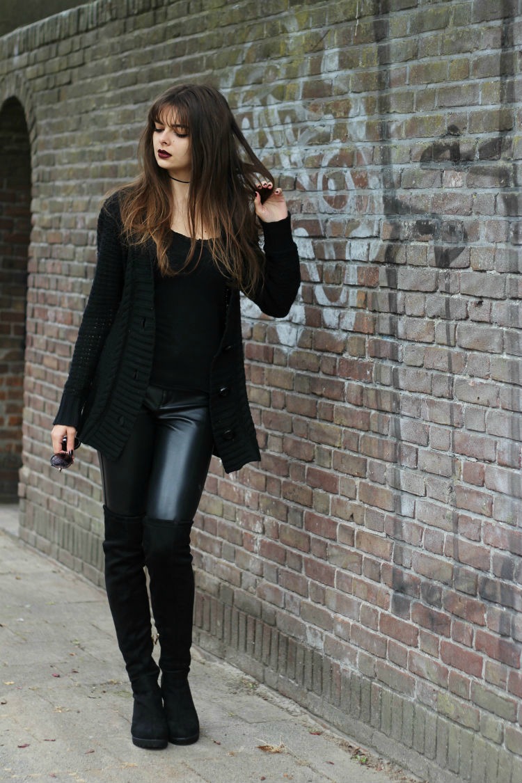 Over the knee outlet boots and leggings