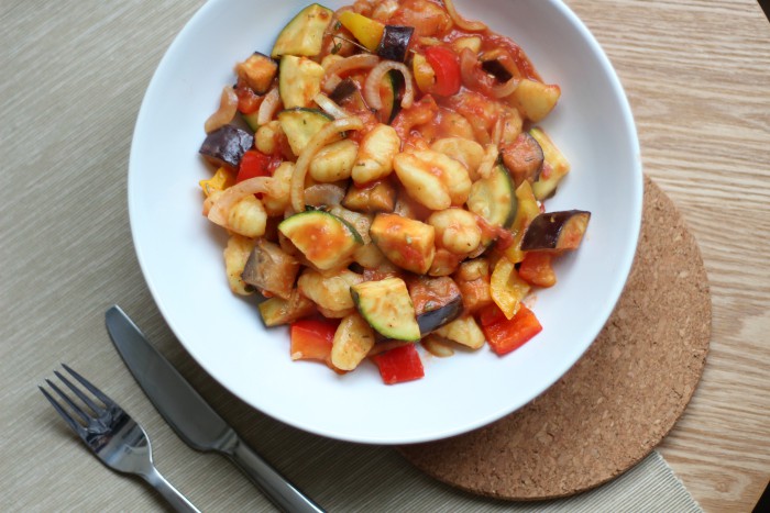 roasted vegetable gnocchi