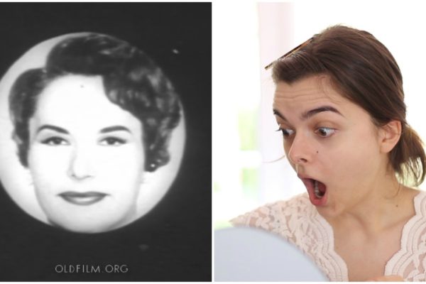 Following A Wildly Offensive 60s Makeup Tutorial For Round Faces