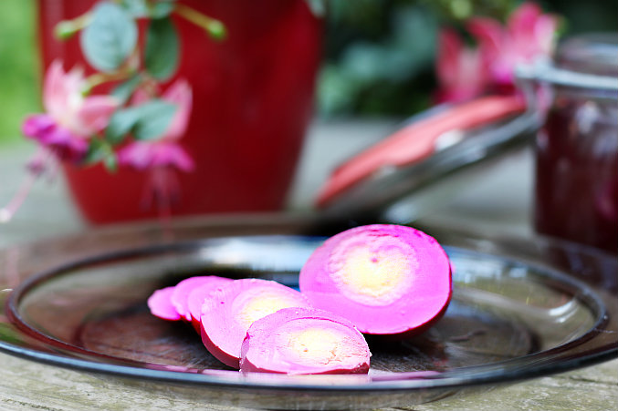 Pink Pickled Eggs