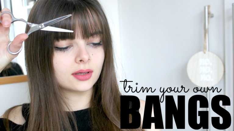 How To Trim Your Own Bangs - Loepsie