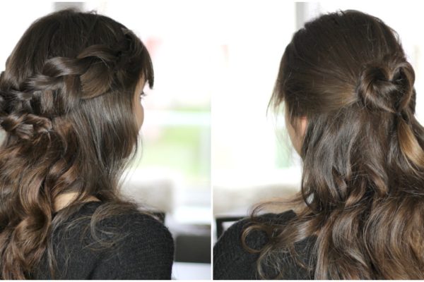 Three Half-Up Styles For Valentine’s Day