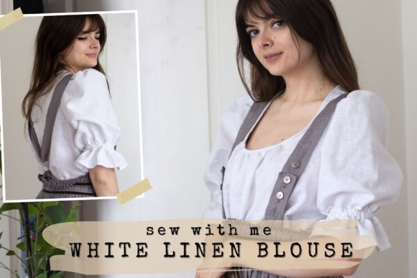 The Perfect Vintage/Cottagecore Linen Blouse – Sew With Me