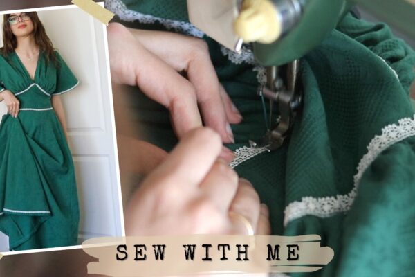 Making A Cottage Goddess Dress 🧵🌼 Drape & Sew With Me
