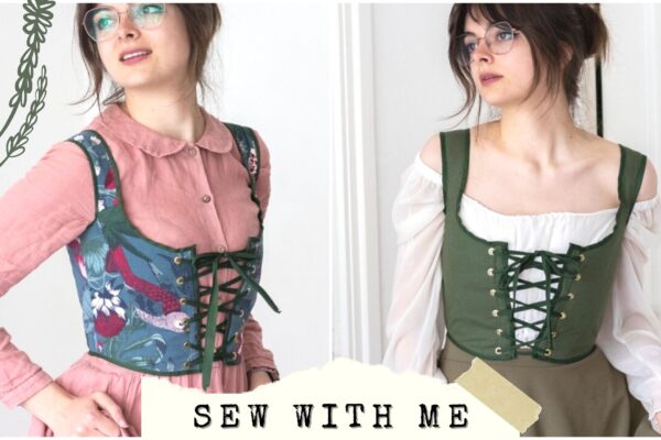 Making A Reversible Corset Top 🌷 Sew With Me